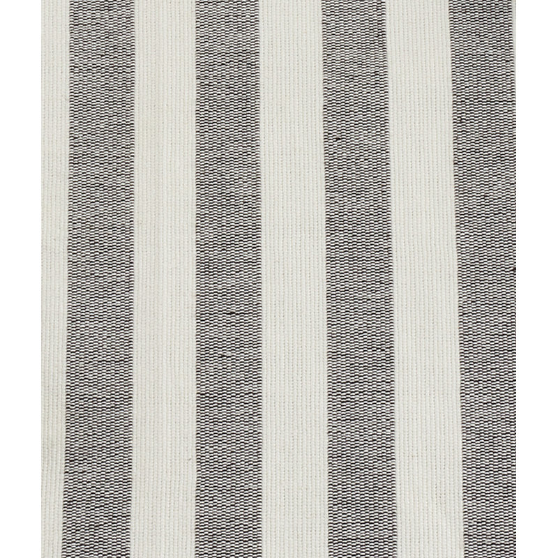 Black and White Cotton Striped Tassel Placemats, Set of 4