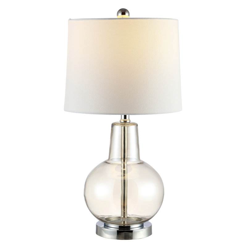 Atlas 16" Mercury Luster Glass Contemporary Table Lamp