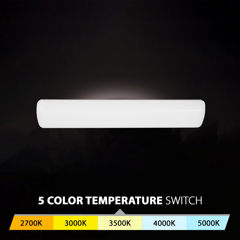 White Acrylic 36" Dimmable LED Flush Mount Light