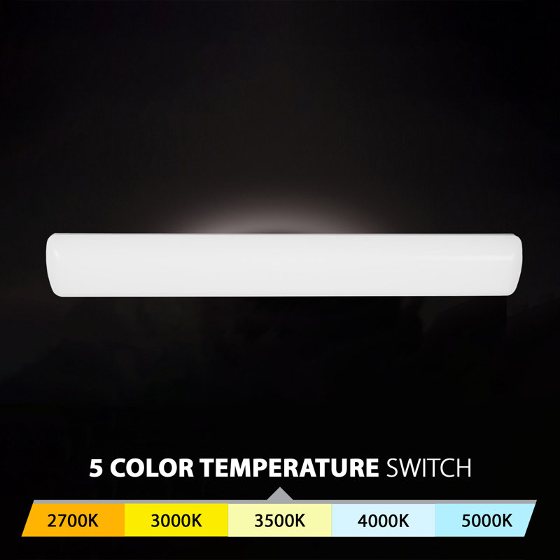 EcoBright 48" White LED Dimmable Vanity Light with Acrylic Diffuser