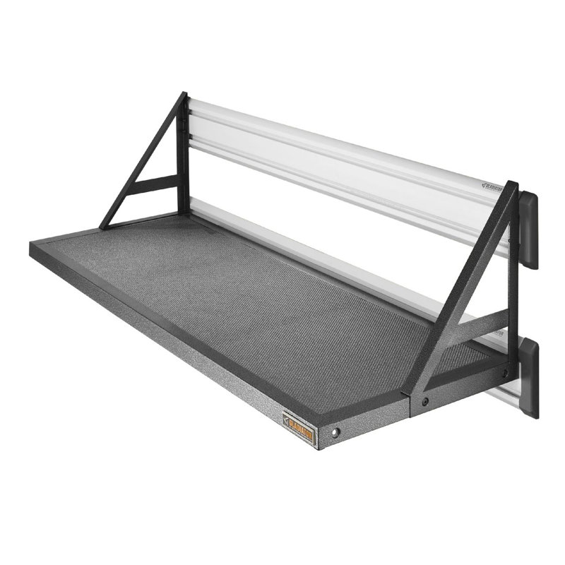 45" Heavy Duty Steel Mesh Wall Shelf in Hammered Granite