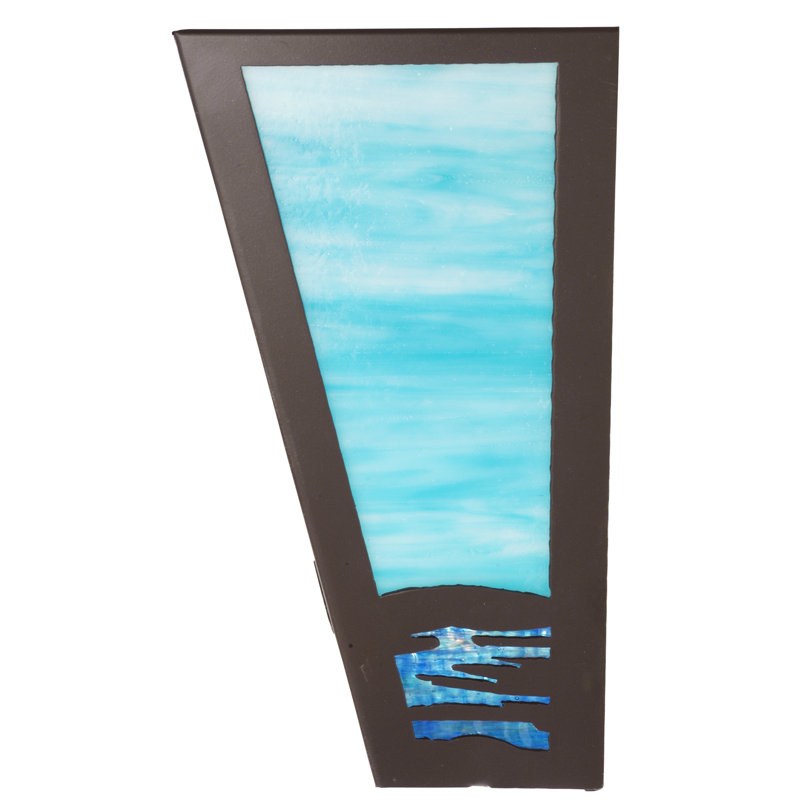 Timeless Bronze Sailboat 2-Light Glass Wall Sconce