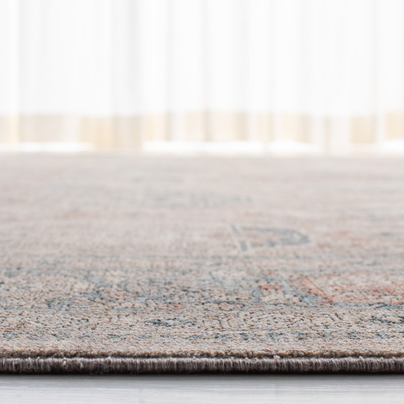 Hand-Knotted Serenity Blue 8' x 10' Synthetic Rectangular Rug