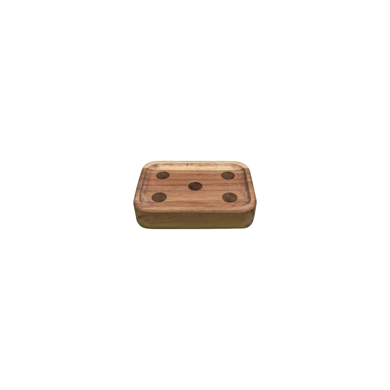 Eleganto 9-Piece Solid Teak Bathroom Accessory Set with Natural Finish