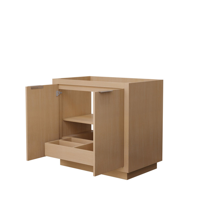 Maroni Light Straw 35" Hardwood Freestanding Vanity Base