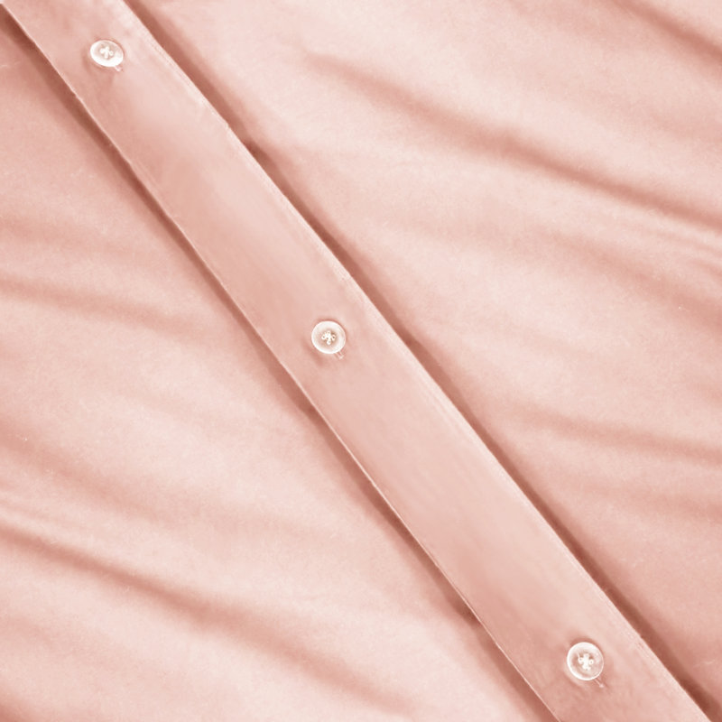 Blush Cotton Percale Full/Queen Duvet Cover Set