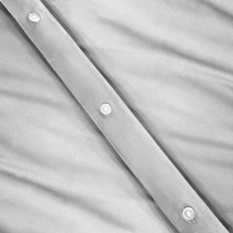 Gray Cotton Percale Full/Queen Duvet Cover Set