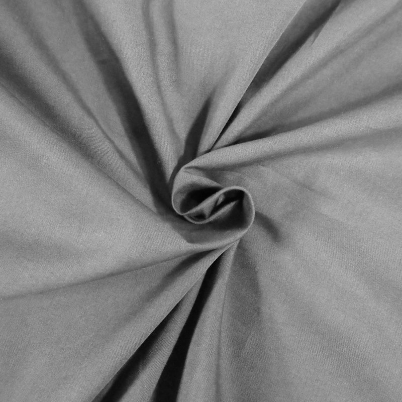 Queen Smoked Pearl Cotton Percale Deep Pocket Sheet Set