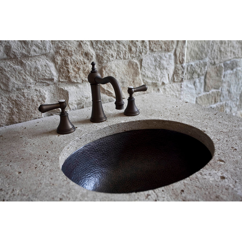 Elegant English Bronze Widespread Lavatory Faucet with Classic Lever Handles