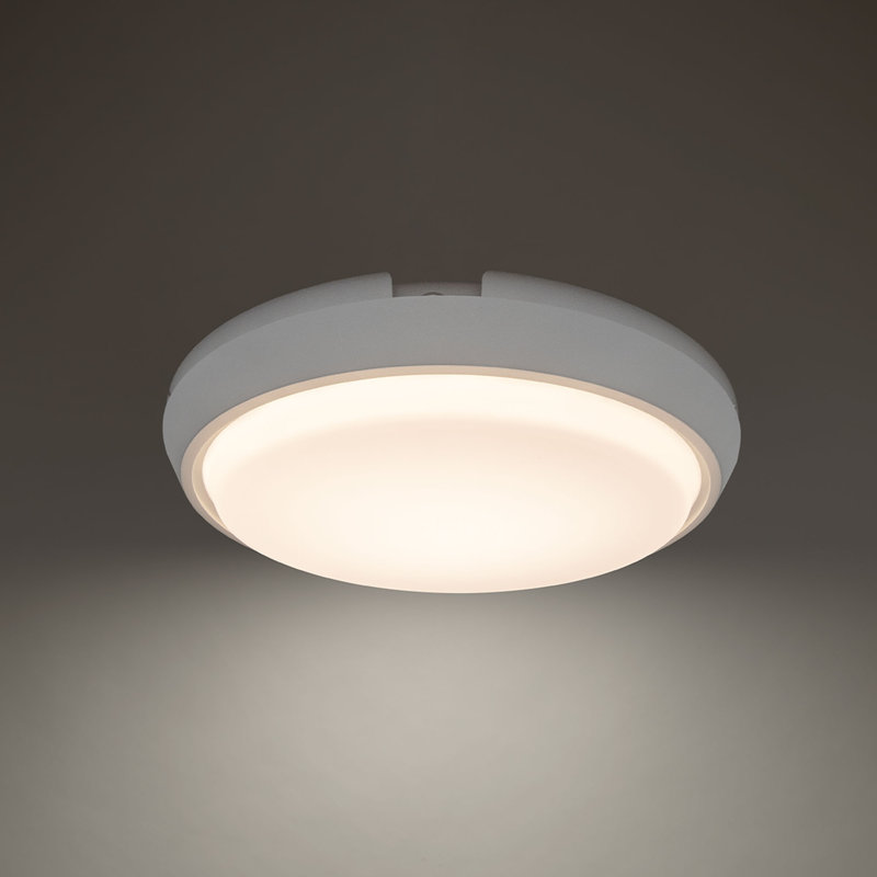 Zenith 15" Frosted Glass LED Flush Mount Light