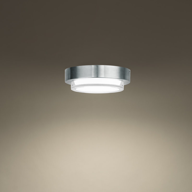 Zenith Modern LED Flush Mount in Stainless Steel