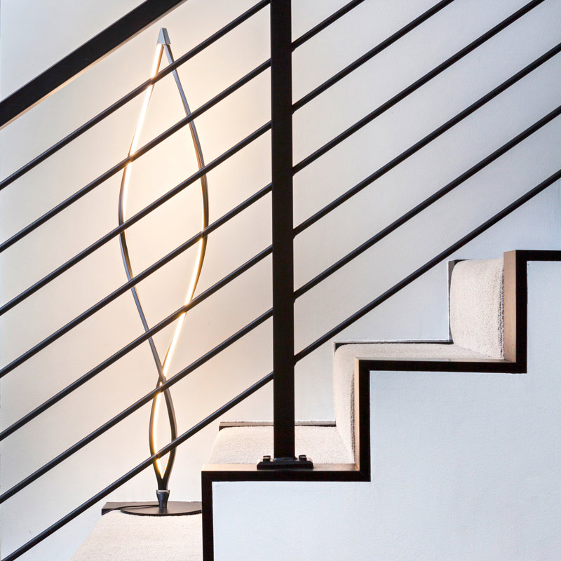 Twist 43" Black LED Floor Lamp with 3-Way Switch