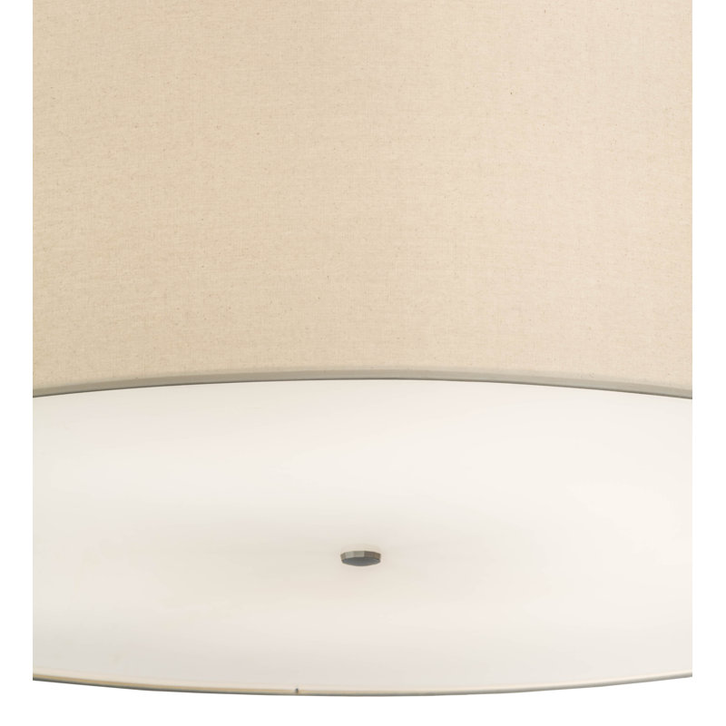 Avelien Nickel Finish 8-Light Glass LED Island Chandelier