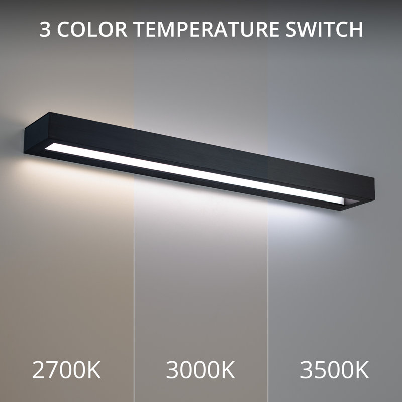 Black Dimmable Outdoor LED Vanity Light