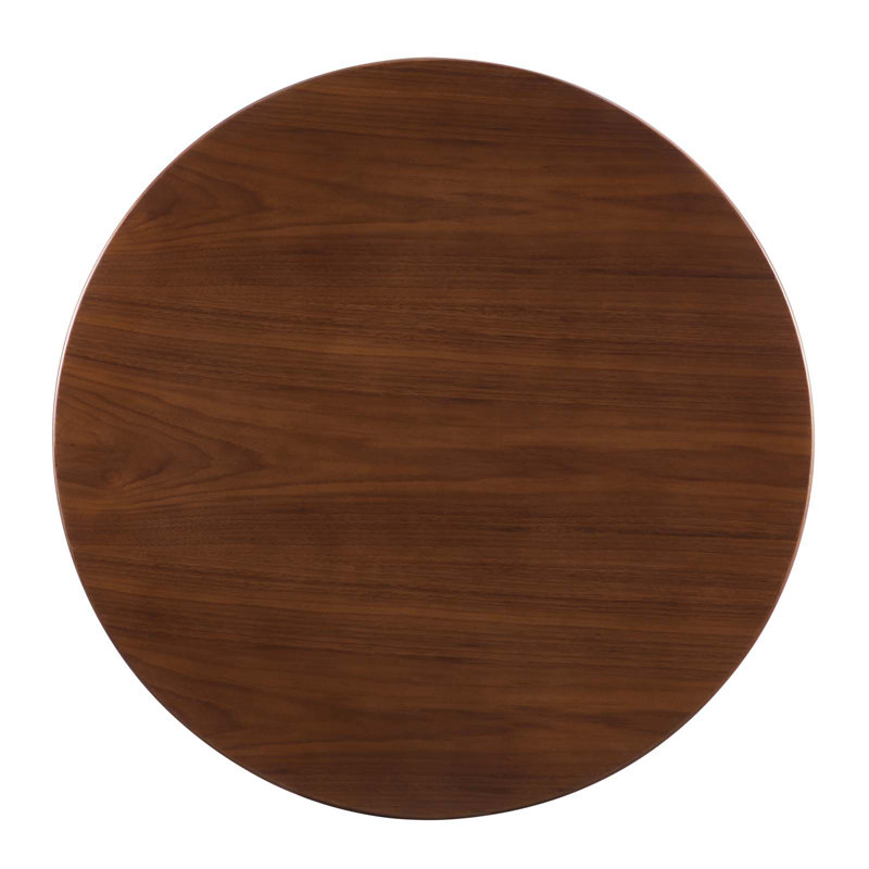 Tupelo 36" White Marble and Wood Dining Table