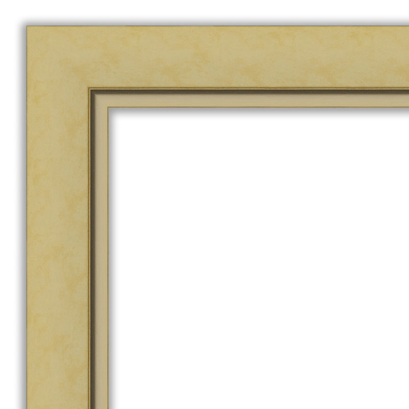 Landon Gold Rectangular Polystyrene Framed Bathroom Mirror 25.5" x 31.5"