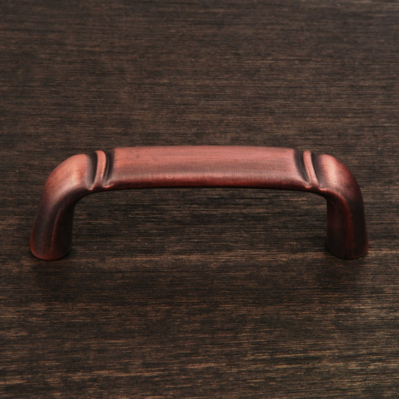 Distressed Copper Oil Rubbed Bronze Bar Pull with Mounting Hardware