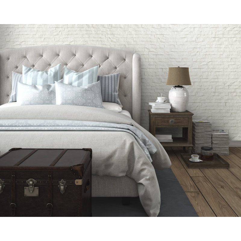 24" x 24" White 3D Textured PVC Wall Panels