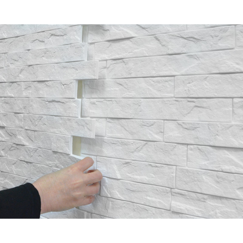 24" x 24" White 3D Textured PVC Wall Panels
