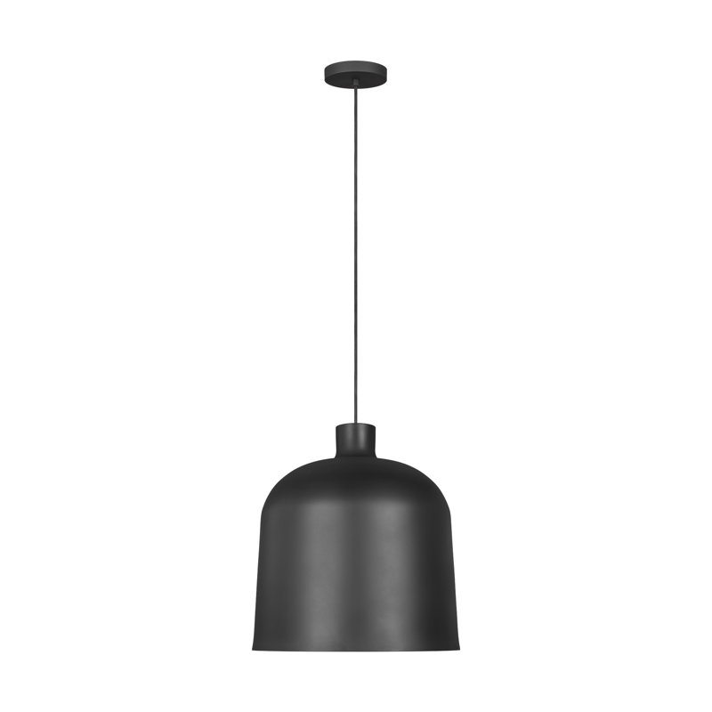 Nightshade Black LED Indoor/Outdoor Drum Pendant Light