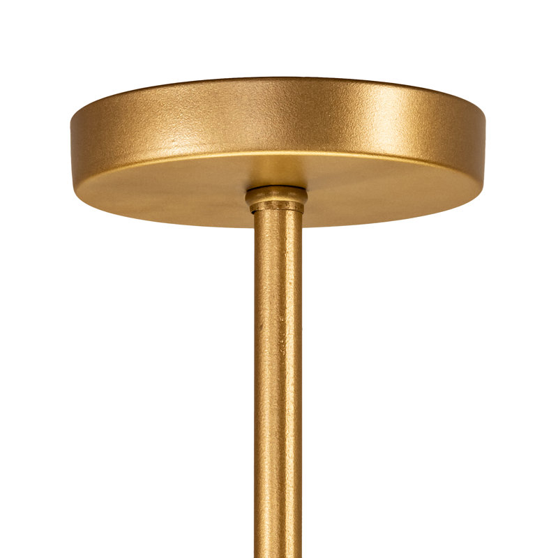 Cilindro 6-Light Gold and White Indoor Pendant