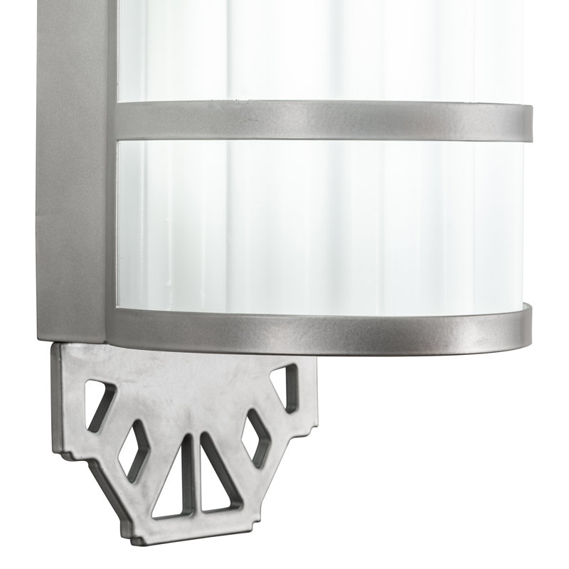 Nickel and White Acrylic LED Wall Sconce