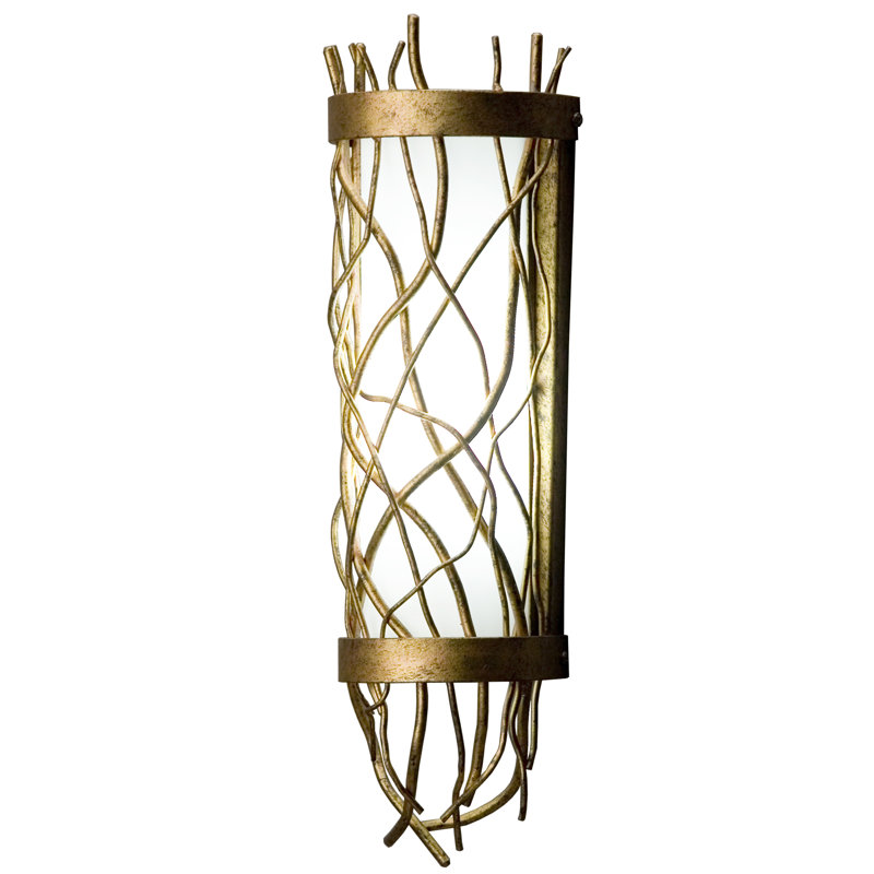 Autumn Leaf Metal Branch Wall Sconce with Diffuser