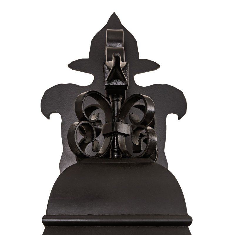 Vincente Black Iron 3-Light Lantern Wall Sconce with Seedy Glass