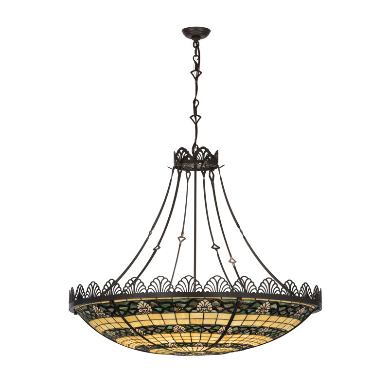 96" Bronze and Glass Indoor/Outdoor Pendant Light