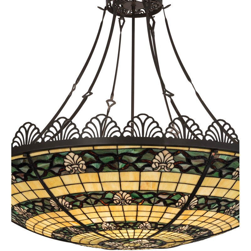 96" Bronze and Glass Indoor/Outdoor Pendant Light