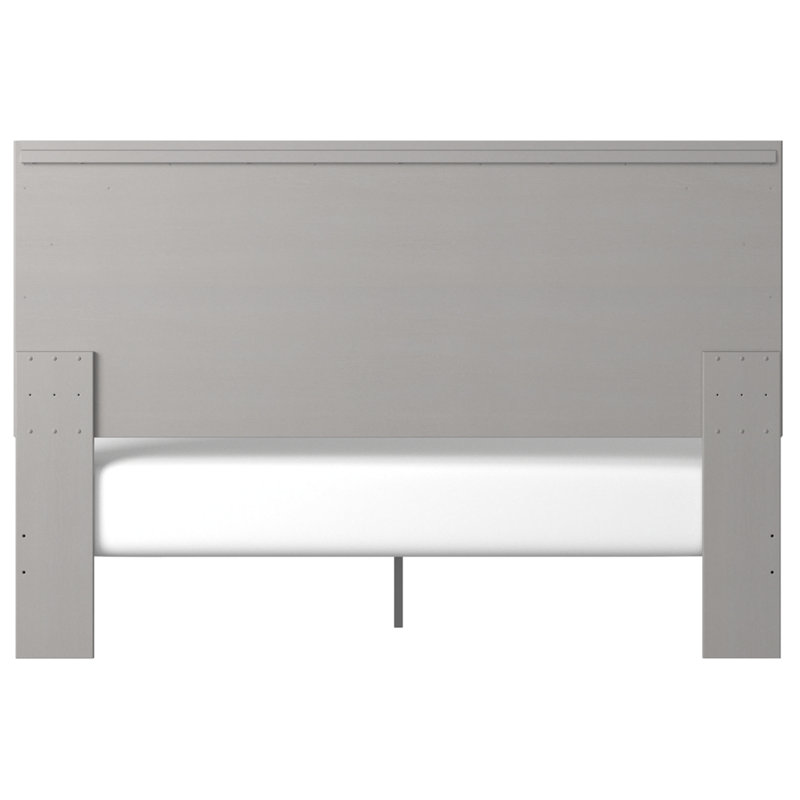 Cottonburg King Panel Bed with Light Gray Headboard