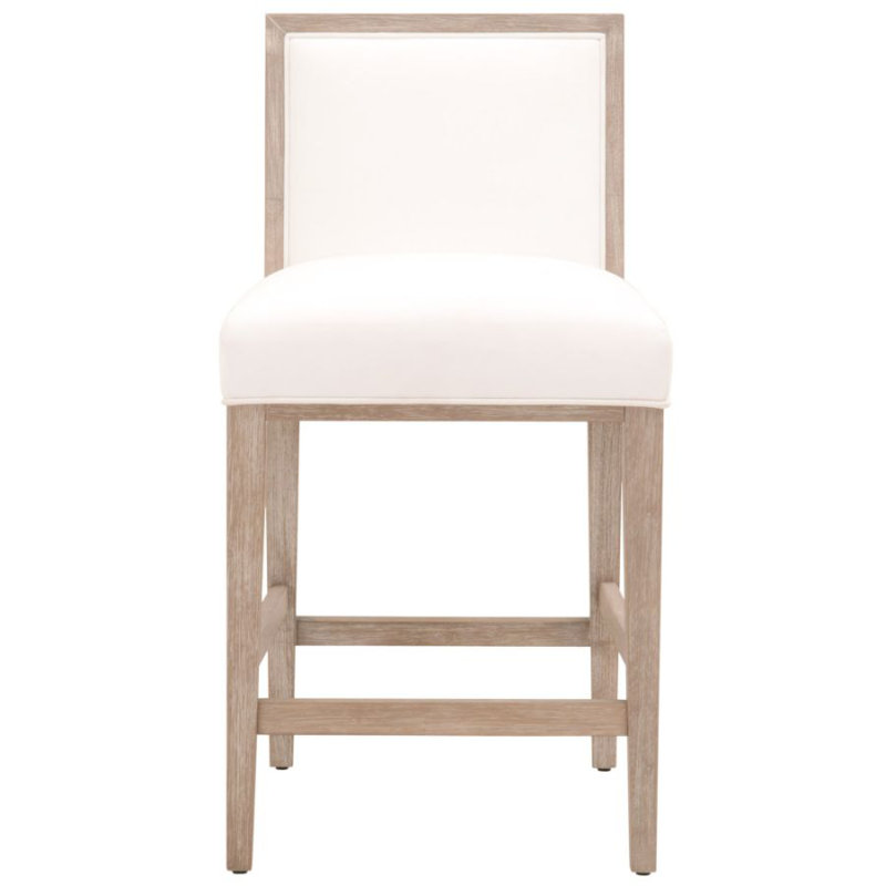 Pearl White Transitional Wood Counter Stool Set of 2