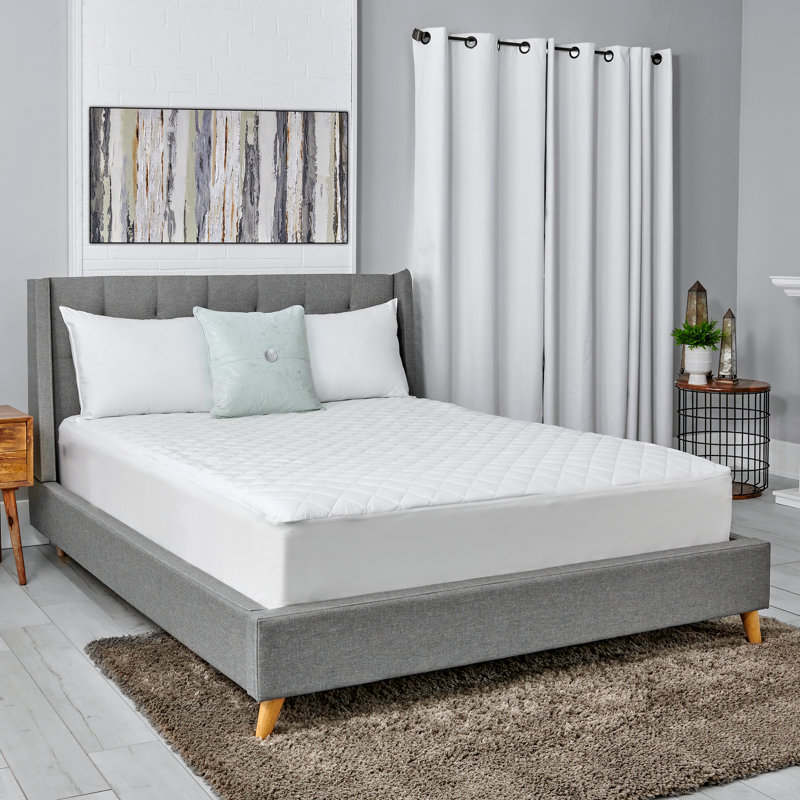 Sealy Twin 300 Thread-Count Luxury Cotton Down Alternative Mattress Pad