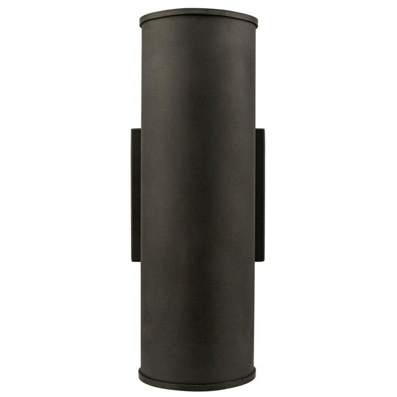 Oil Rubbed Bronze Cylinder Outdoor LED Wall Sconce
