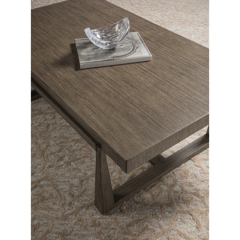 Grantland Warm Gray Grigio Mahogany Rectangular Coffee Table