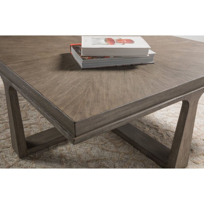 Grantland Warm Gray Grigio Mahogany Rectangular Coffee Table