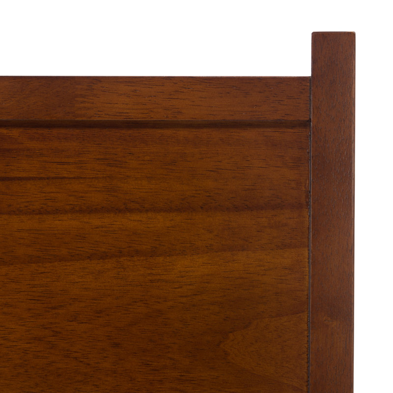 Fitz Walnut Finish King Storage Bed with 2 Drawers