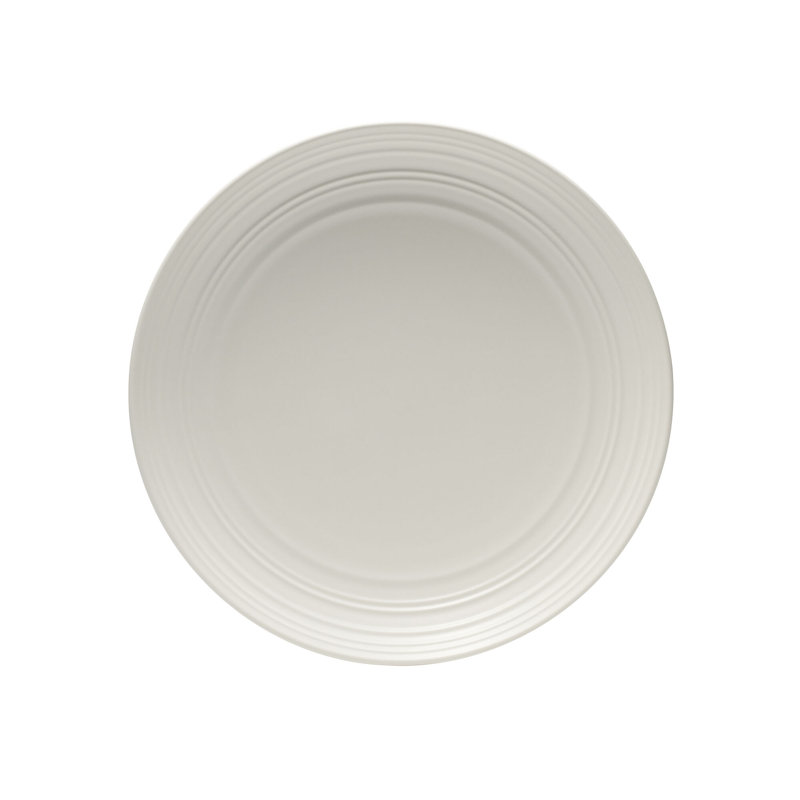 White Ceramic Coupe Dinnerware Set for One