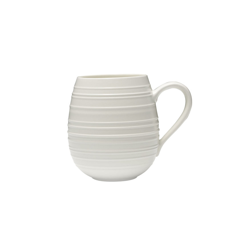White Ceramic Coupe Dinnerware Set for One