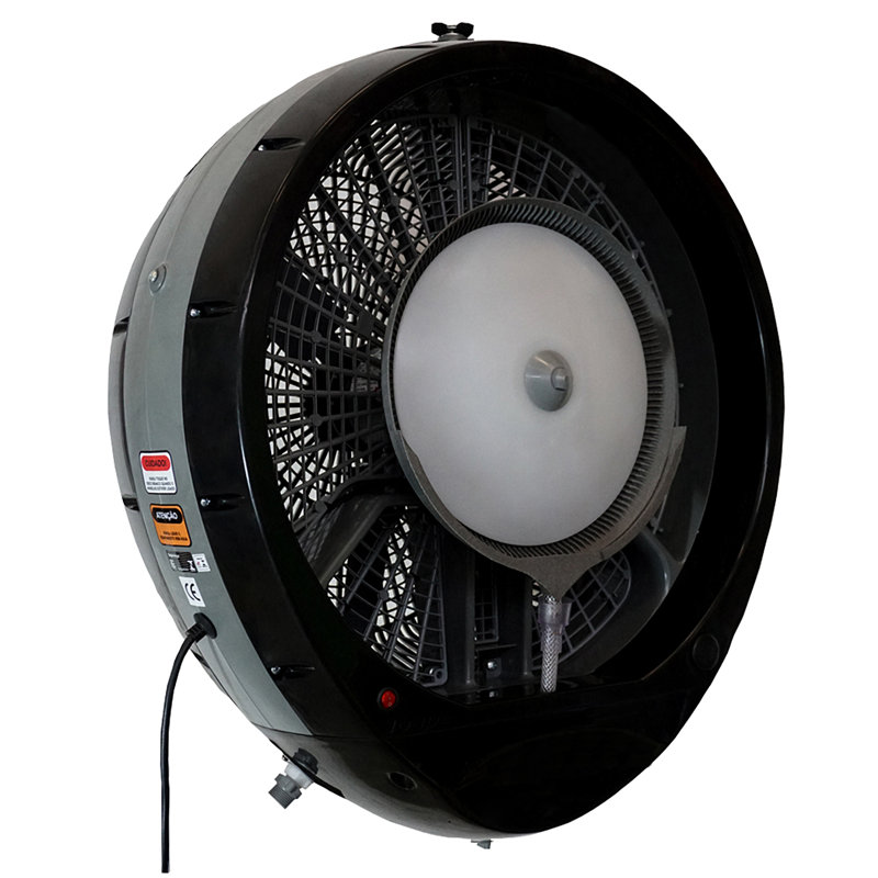 EcoJet Hurricane 660 30" High Velocity Wall Mount Misting Fan, Black
