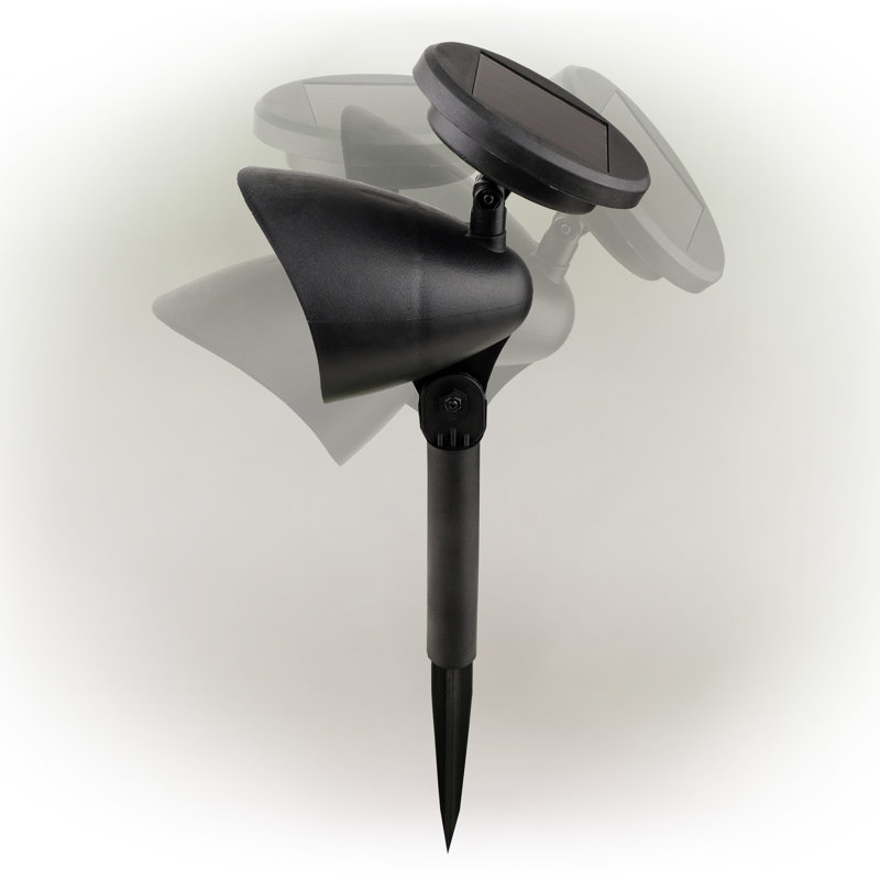 Black Solar Powered LED Pathway Light Set of 6