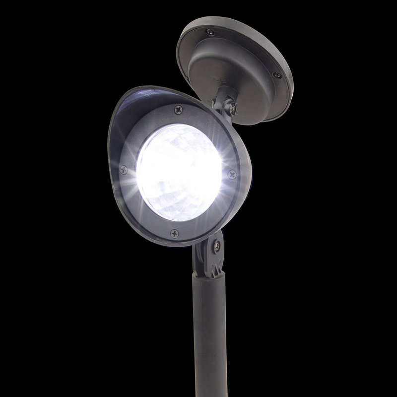 Black Solar Powered LED Pathway Light Set of 6