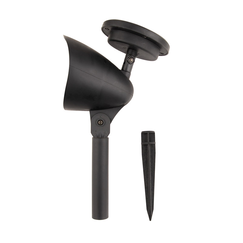 Black Solar Powered LED Pathway Light Set of 6