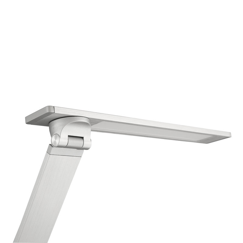 Modern Aluminum LED Swing Arm Sconce with White Acrylic Shade