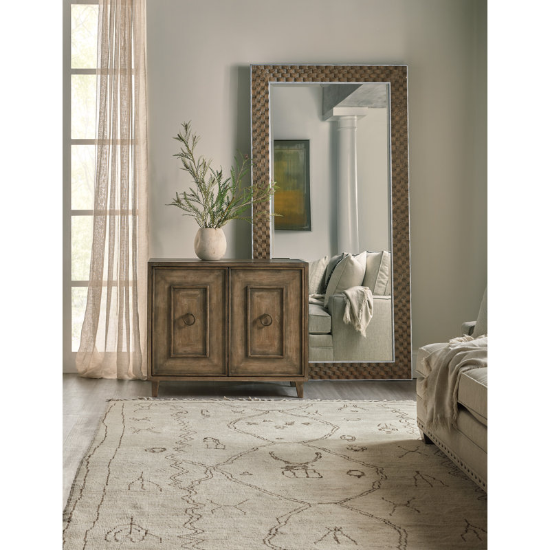 Leyton Brown Wood Full Length Rectangular Mirror