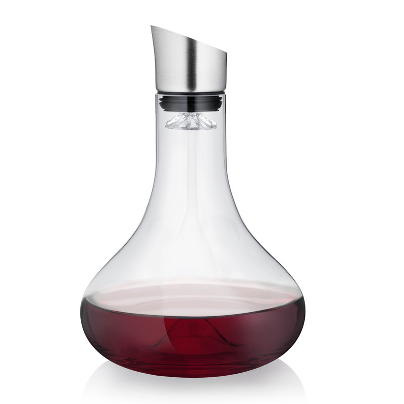 Alpha Clear Glass Wine Decanter with Aerator
