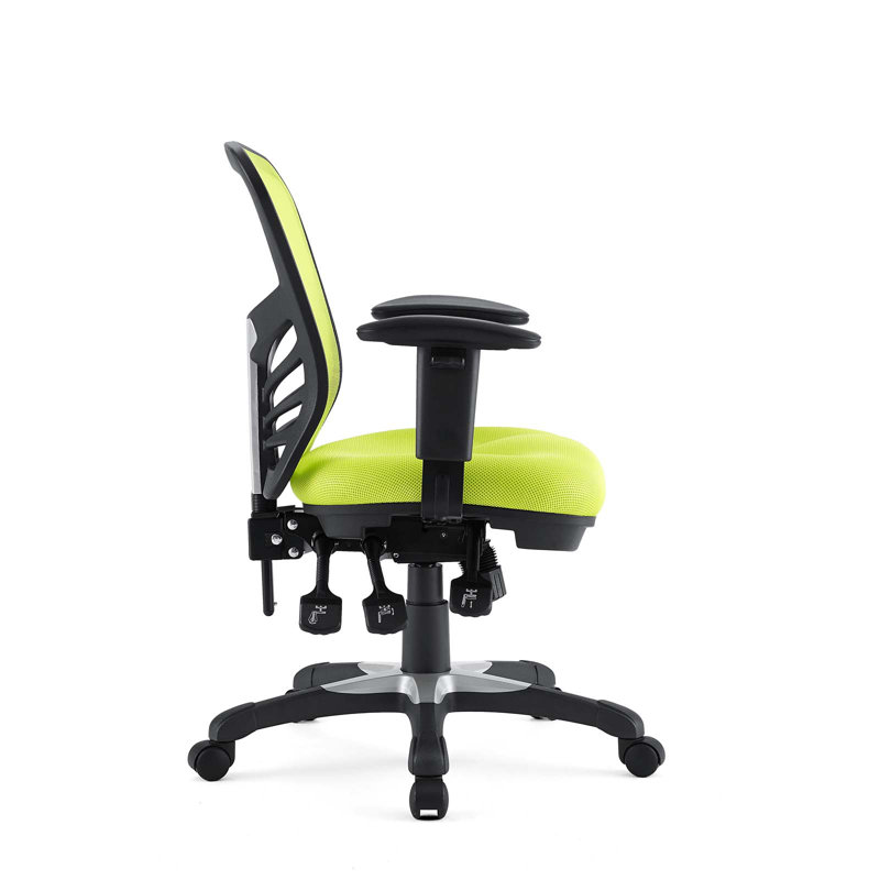 Green Mesh and Fabric Adjustable Task Office Chair