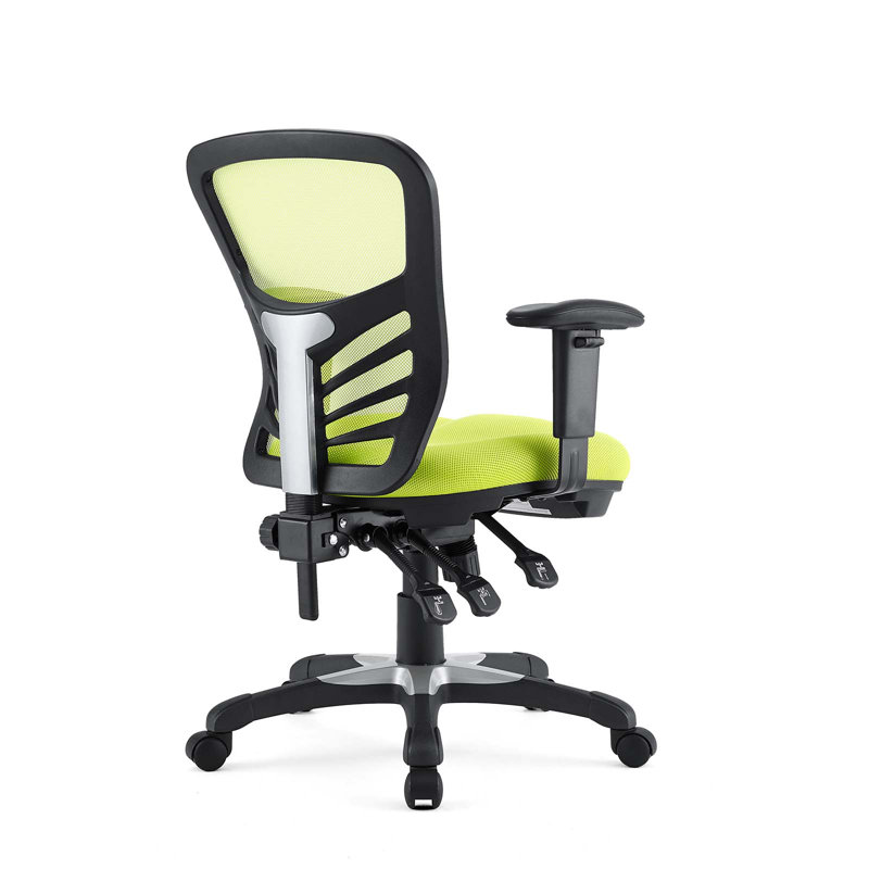 Green Mesh and Fabric Adjustable Task Office Chair
