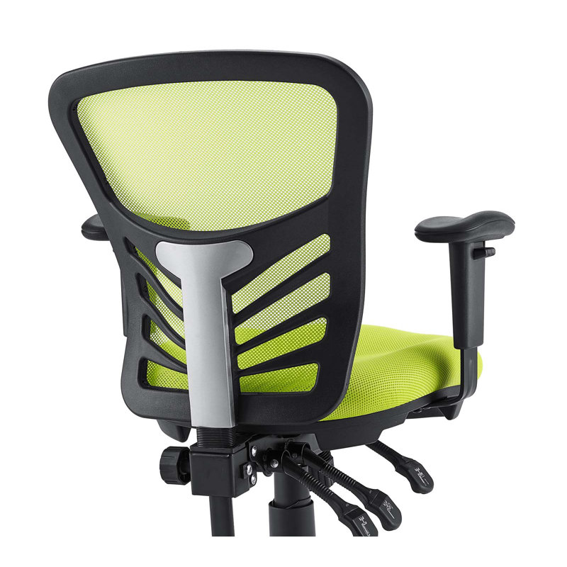 Green Mesh and Fabric Adjustable Task Office Chair