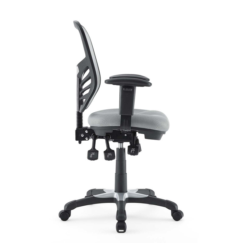 ErgoFlex Gray Mesh & Vinyl Adjustable Office Chair with Swivel